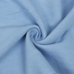 Ткань Футер 3-х нитка, Петля, цвет Светло-Голубой (на отрез)  в Туле