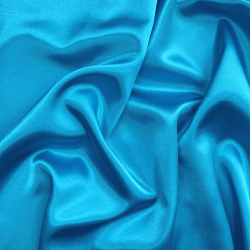 *Ткань Атлас-сатин, цвет Голубой (на отрез)  в Туле