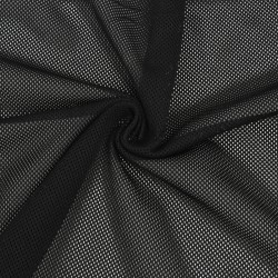 Трикотажная Сетка 75 г/м2, цвет Черный (на отрез)  в Туле