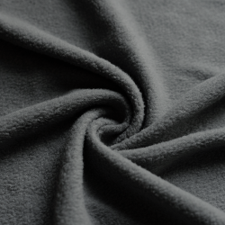 Ткань Флис Односторонний 130 гр/м2, цвет Серый (на отрез)  в Туле