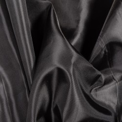 Ткань подкладочная Таффета 190Т, цвет Черный (на отрез)  в Туле