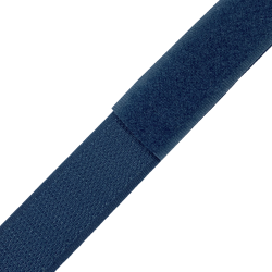 Контактная лента 25мм цвет Синий (велькро-липучка, на отрез)  в Туле