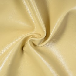 Ткань Дерматин (Кожзам) для мебели, цвет Кремовый (на отрез)  в Туле