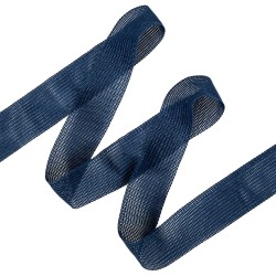 Окантовочная лента-бейка, цвет Синий 22мм (на отрез)  в Туле