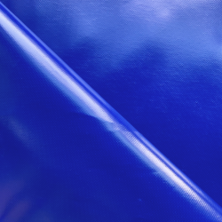 Ткань ПВХ 450 гр/м2, Синий (Ширина 160см), на отрез  в Туле