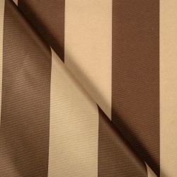 Ткань Оксфорд 300D PU, Бежево-Коричневая полоска (на отрез)  в Туле