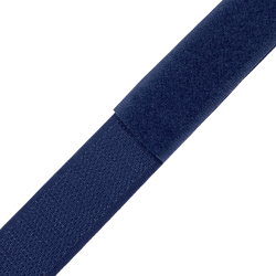Контактная лента 25мм цвет Тёмно-Синий (Велькро-липучка), на отрез  в Туле