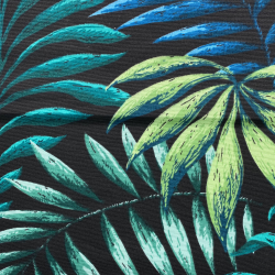 Интерьерная ткань Дак (DUCK), принт &quot;Тропические листья&quot; (на отрез)  в Туле