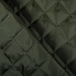 Стеганая подкладочная ткань с синтепоном (100гр/м2), цвет Хаки (на отрез)  в Туле