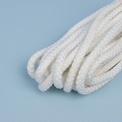 Шнур с сердечником, цвет Белый (плетено-вязанный, плотный)  в Туле