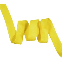 Окантовочная лента-бейка, цвет Жёлтый 22мм (на отрез)  в Туле